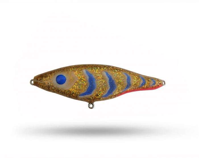 Musky Nicke Jerk Gold Blue i gruppen Fiskedrag / Jerkbaits hos Örebro Fiske & Outdoor AB (MuskyNicke Jerk blue)